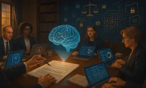 A visualization of legal firms using AI
