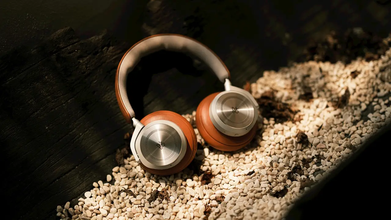 Headphones on gravel